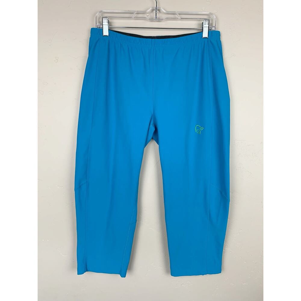 Norrona TechPlus 3/4 Length Tights Pants Blue Base Layer Men's XL Outdoor Active